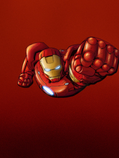 Das Iron Man Marvel Comics Wallpaper 240x320