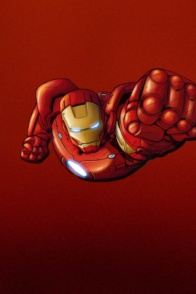 Fondo de pantalla Iron Man Marvel Comics 640x960