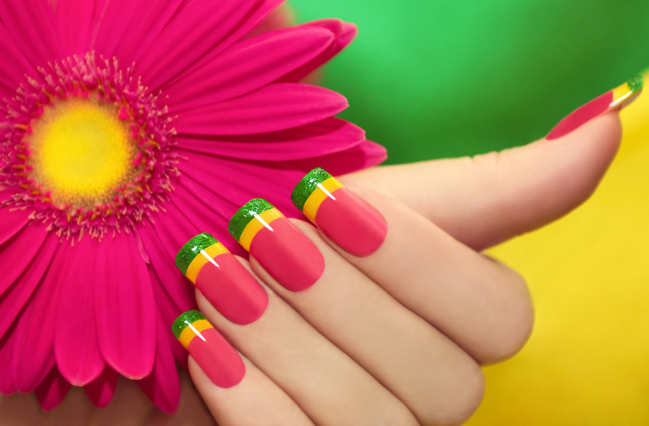 Das Colorful Nails Wallpaper