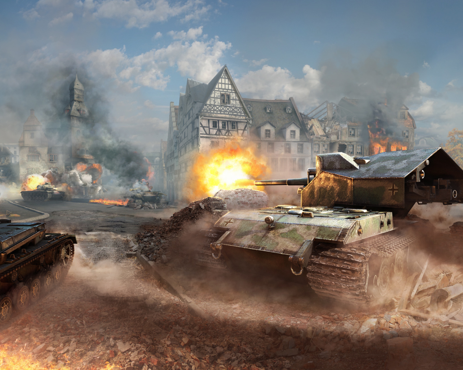 Fondo de pantalla World of tanks, Waffentrager auf E 100 1600x1280