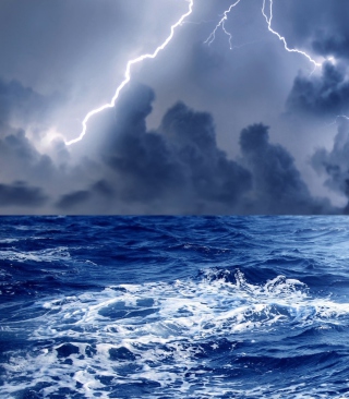 Storm And Blue Sea - Obrázkek zdarma pro 640x1136