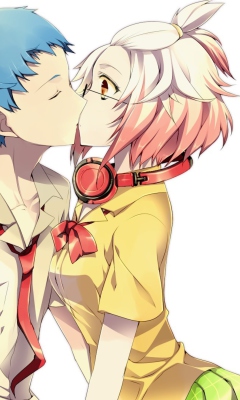 Обои Anime Kiss 240x400