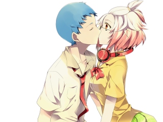 Fondo de pantalla Anime Kiss 320x240