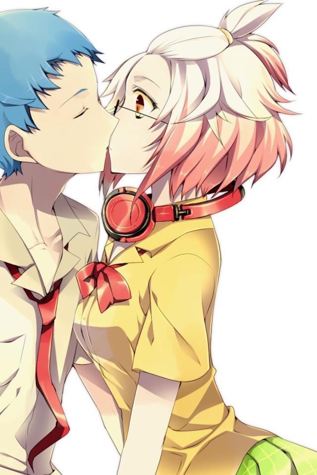 Fondo de pantalla Anime Kiss 640x960