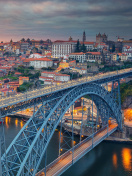 Fondo de pantalla Dom Luis I Bridge in Porto 132x176
