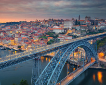 Dom Luis I Bridge in Porto wallpaper 220x176