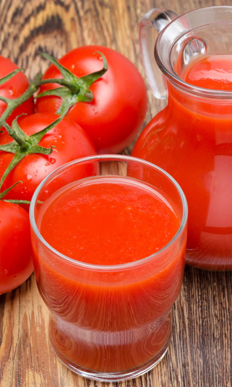 Das Fresh Tomato Juice Wallpaper 768x1280