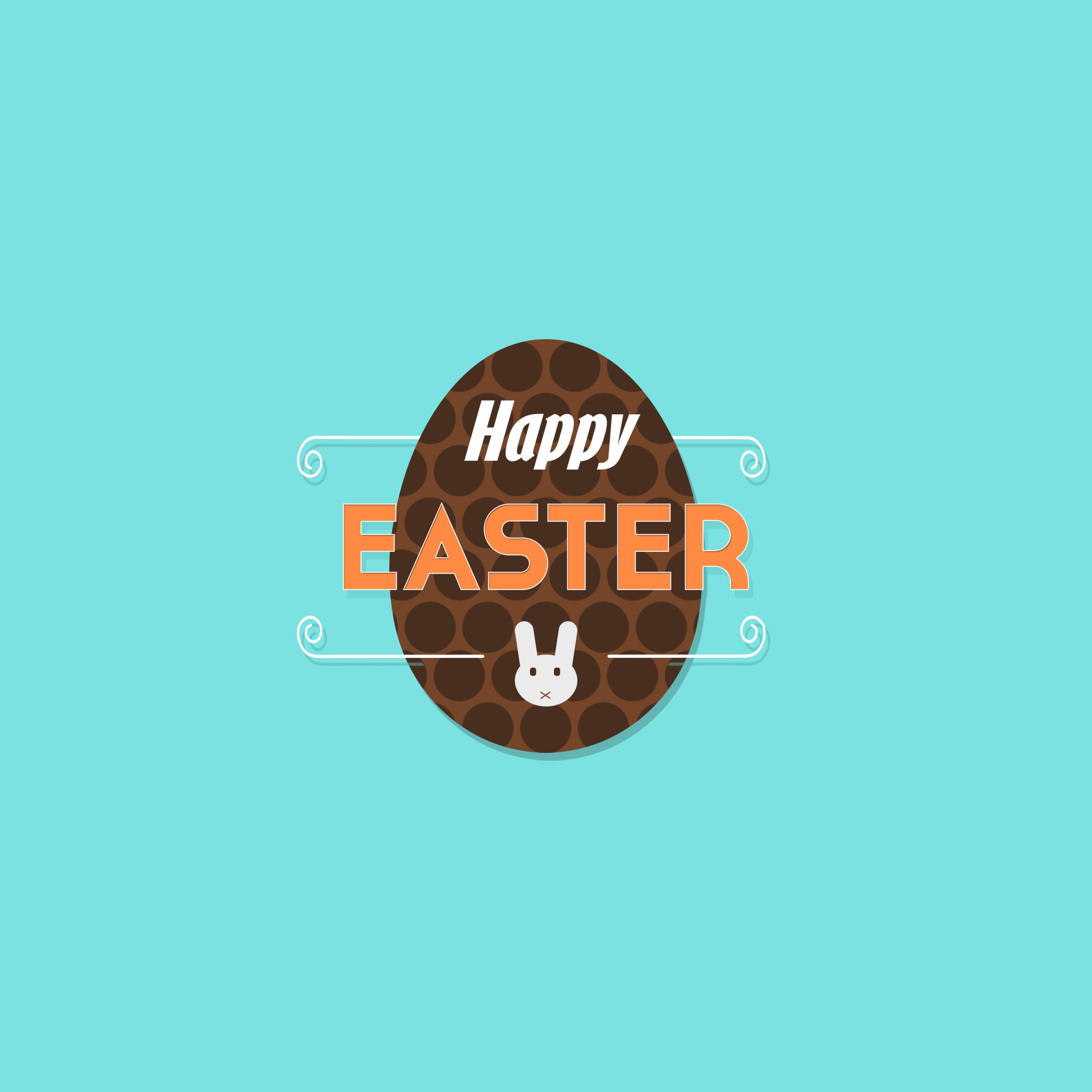 Das Happy Easter Wallpaper 2048x2048