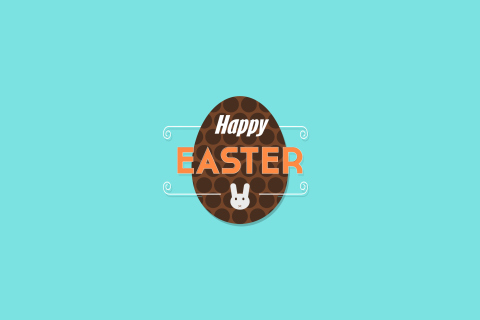 Das Happy Easter Wallpaper 480x320