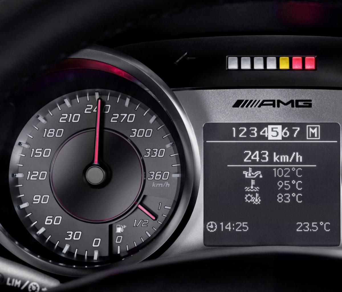 Das Mercedes AMG Speedometer Wallpaper 1200x1024