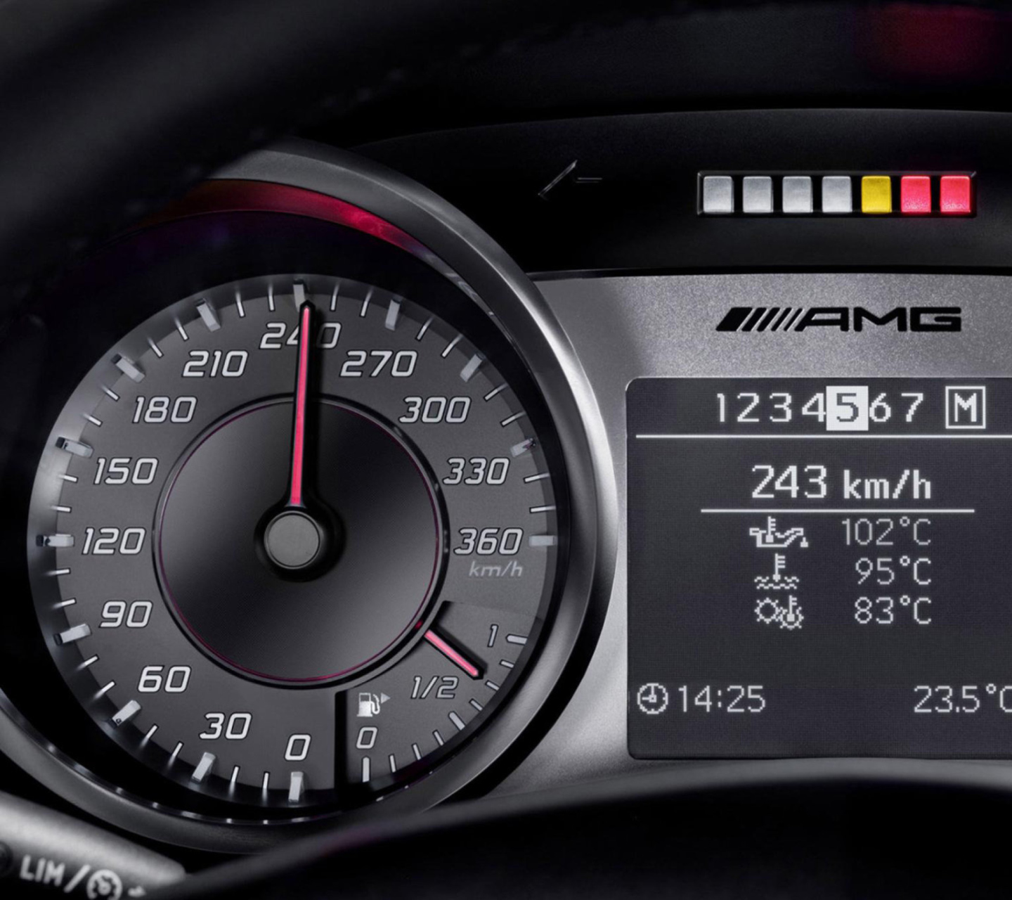 Das Mercedes AMG Speedometer Wallpaper 1440x1280