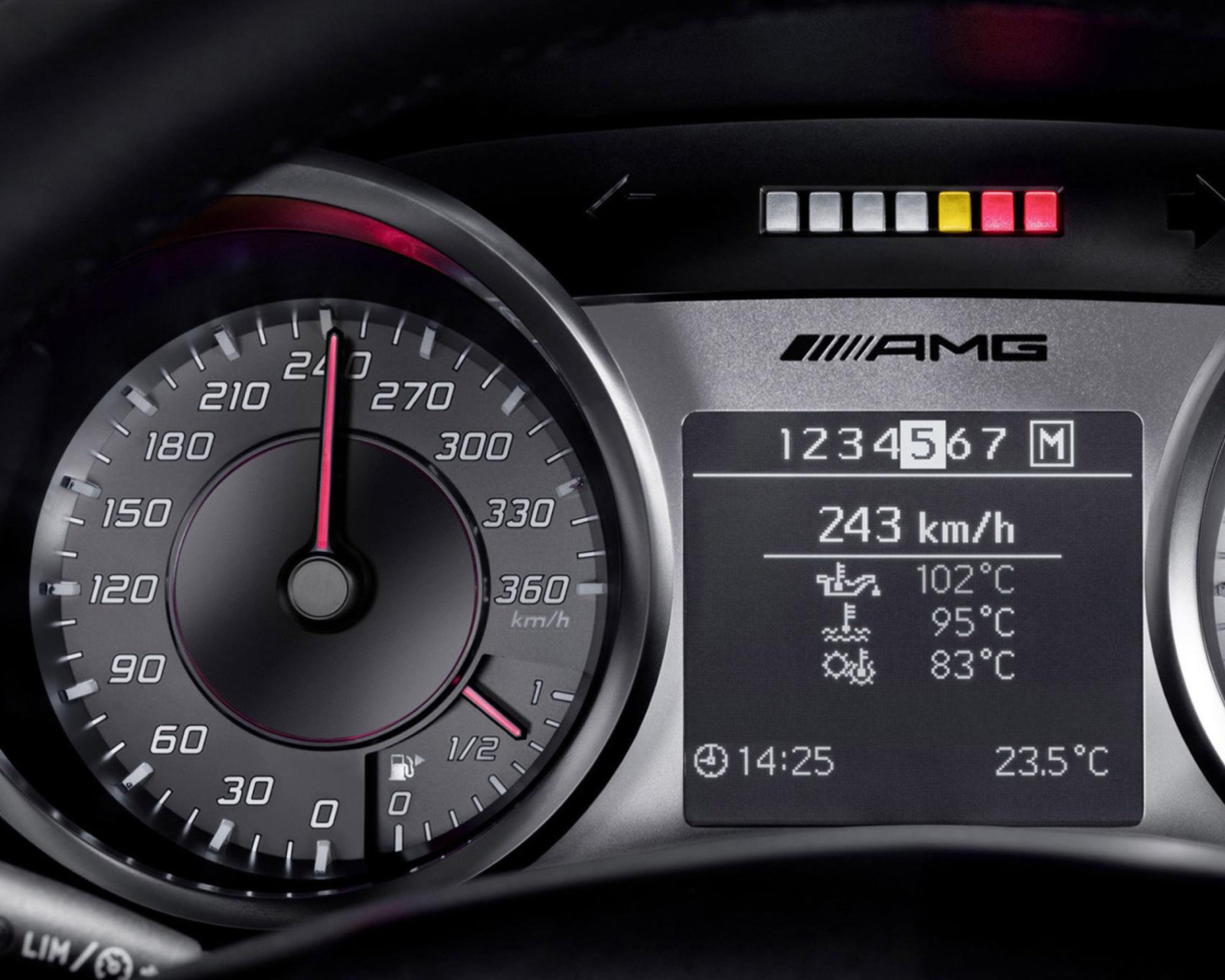 Das Mercedes AMG Speedometer Wallpaper 1600x1280