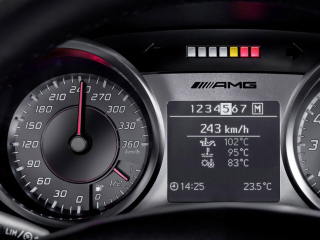 Das Mercedes AMG Speedometer Wallpaper 320x240
