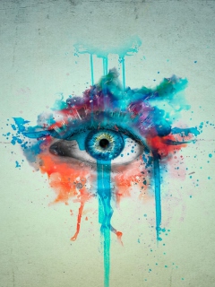 Das Mystical Eye Wallpaper 240x320