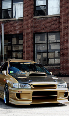 Das Subaru Legacy Tuning Wallpaper 240x400