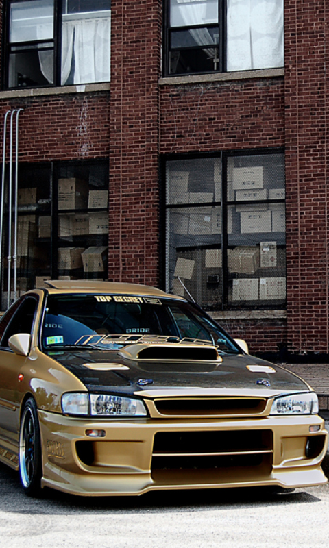 Das Subaru Legacy Tuning Wallpaper 480x800