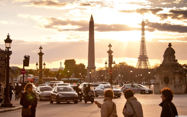 Обои Place De La Concorde Paris