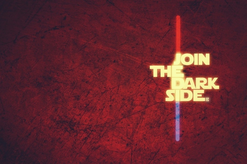Sfondi Join The Dark Side 480x320