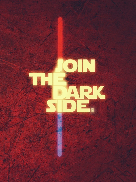 Das Join The Dark Side Wallpaper 480x640