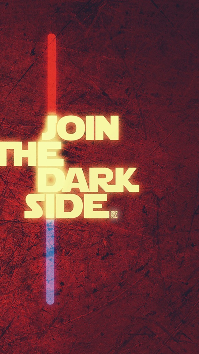 Das Join The Dark Side Wallpaper 640x1136