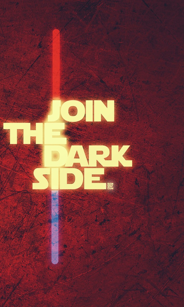 Das Join The Dark Side Wallpaper 768x1280