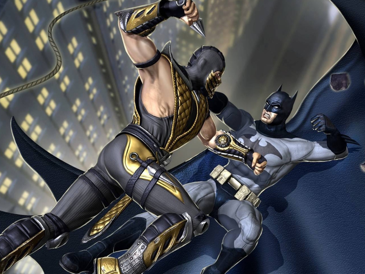 Das Scorpion Vs Batman Wallpaper 1280x960