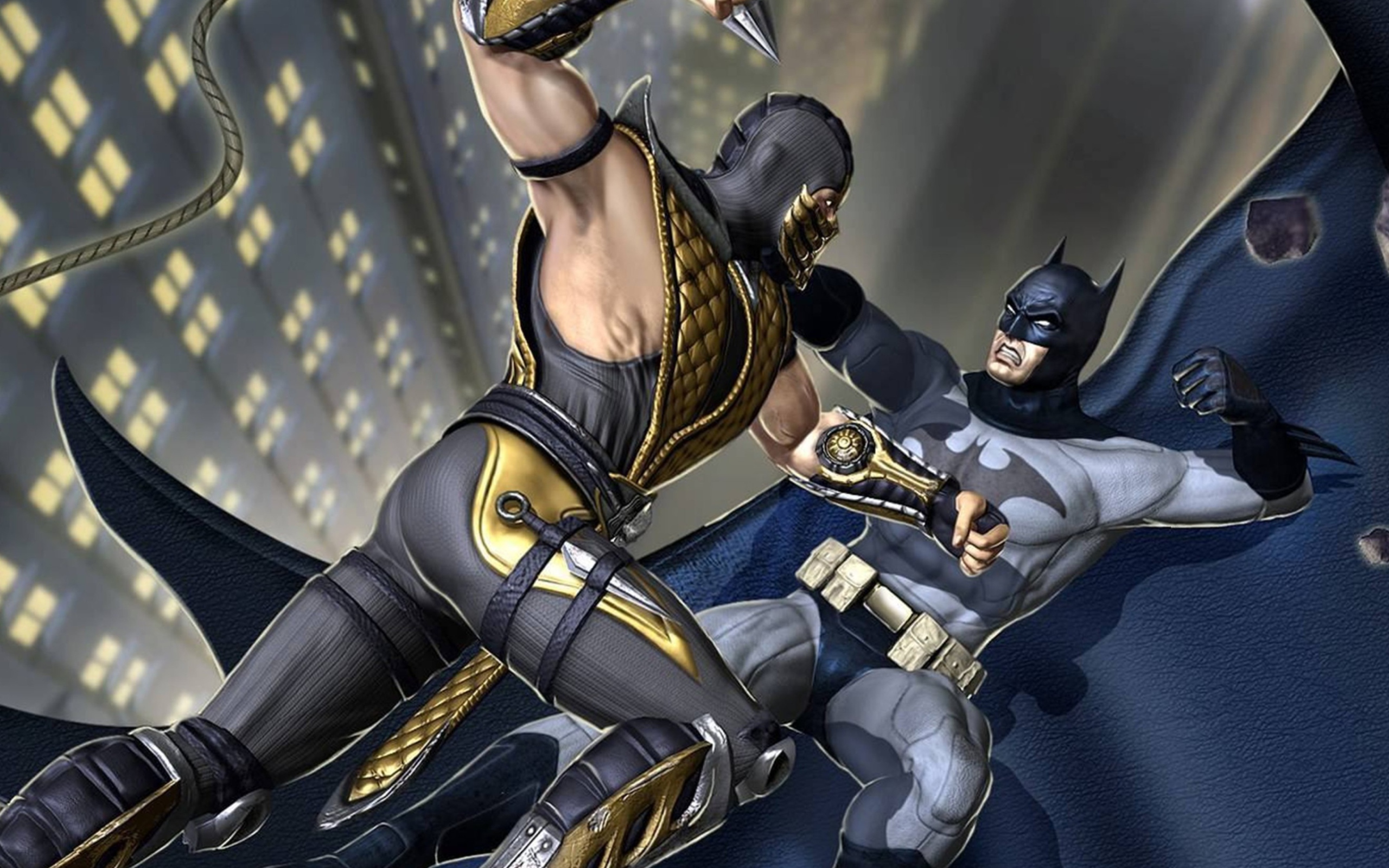 Das Scorpion Vs Batman Wallpaper 2560x1600