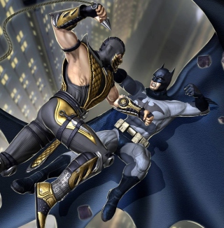 Scorpion Vs Batman - Obrázkek zdarma pro Samsung B159 Hero Plus