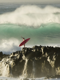 Extreme Surfing wallpaper 240x320