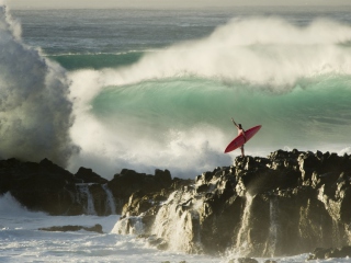 Das Extreme Surfing Wallpaper 320x240