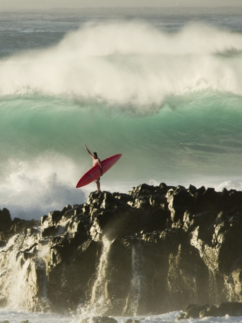 Extreme Surfing wallpaper 480x640