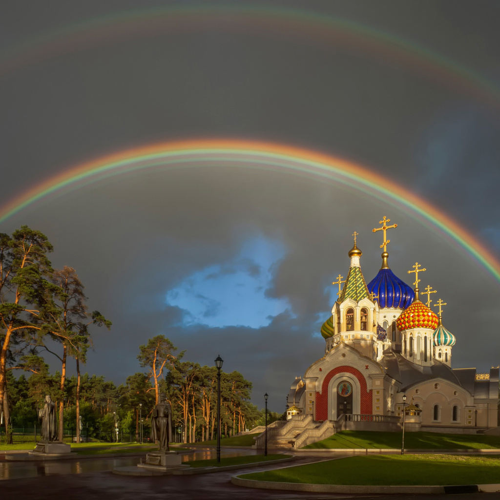 Fondo de pantalla The Church of St. Igor of Chernigov in Peredelkino 1024x1024