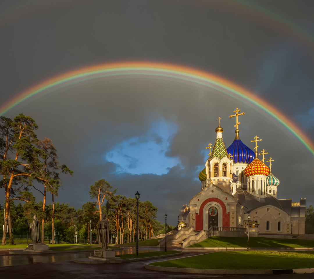 Обои The Church of St. Igor of Chernigov in Peredelkino 1080x960