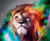 Das Lion Art Wallpaper 176x144