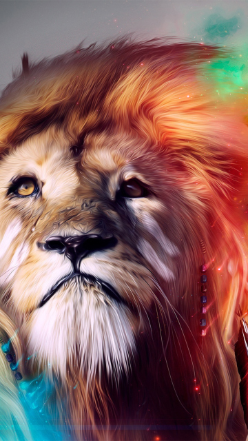 Обои Lion Art 360x640