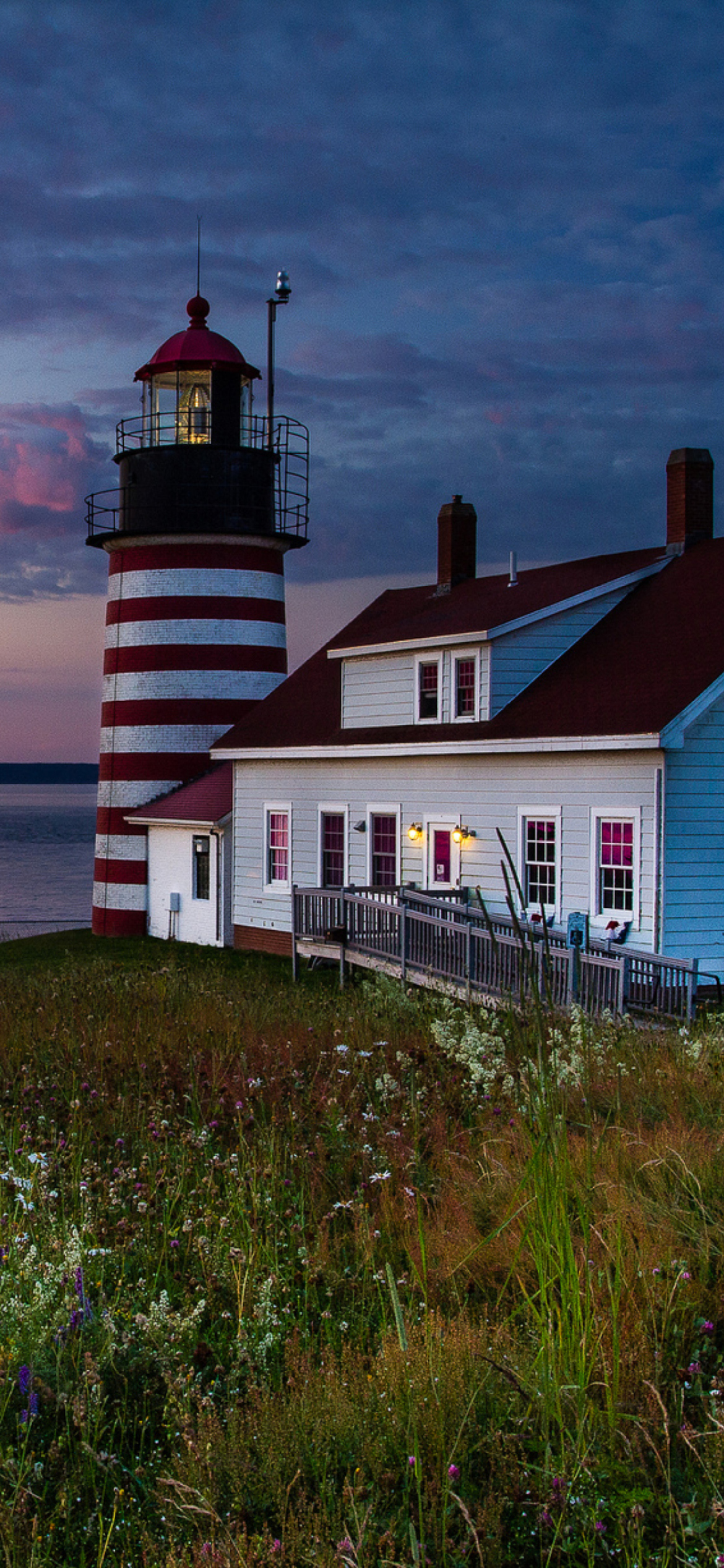 Sfondi U.S. State Of Maine Lighthouse 1170x2532