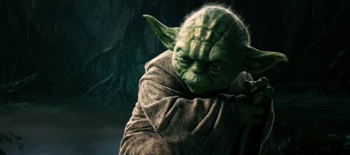 Fondo de pantalla Jedi Master Yoda 720x320