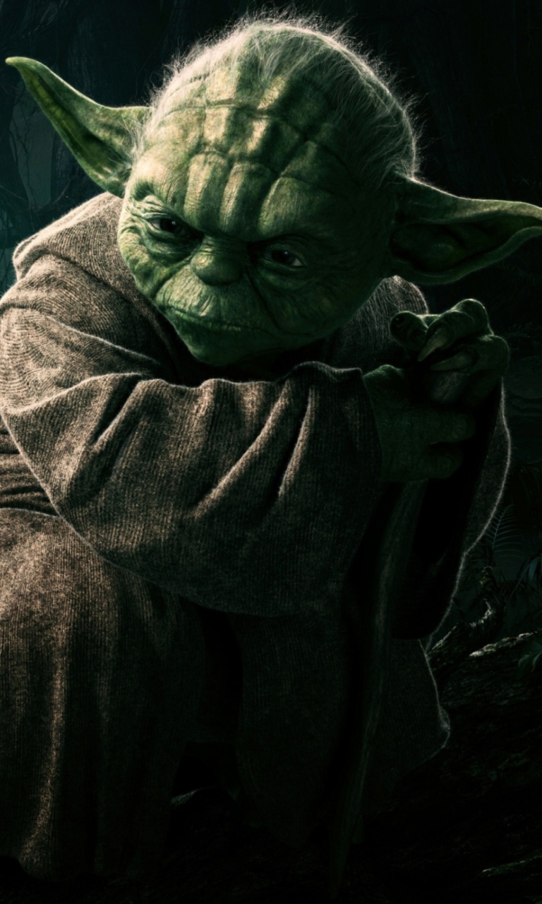 Обои Jedi Master Yoda 768x1280