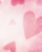 Pink Hearts wallpaper 176x220