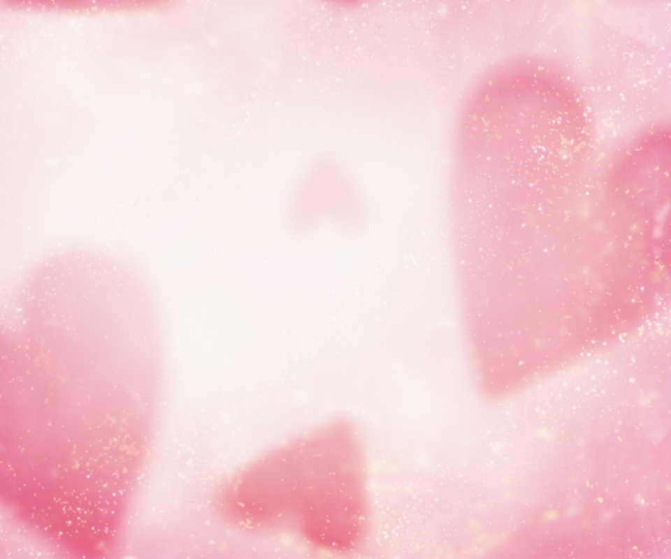 Das Pink Hearts Wallpaper 960x800