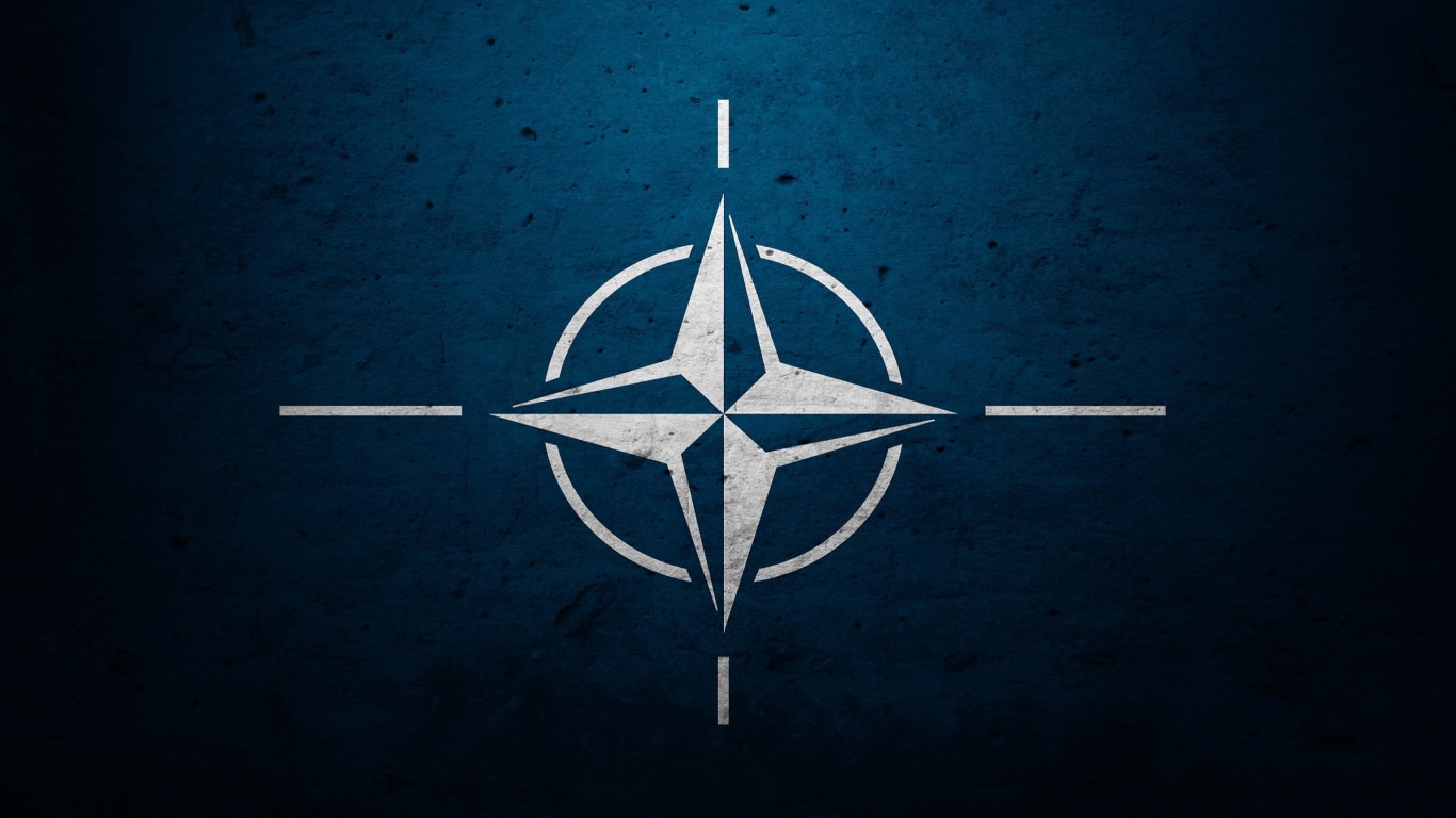 Flag of NATO wallpaper 1366x768