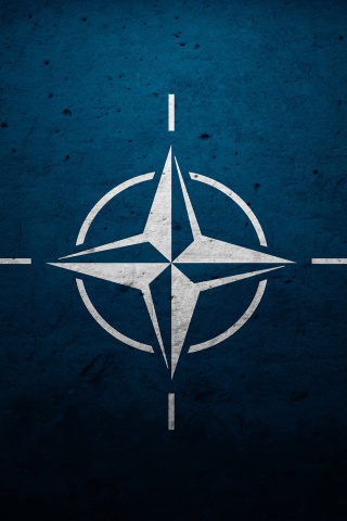 Flag of NATO wallpaper 320x480