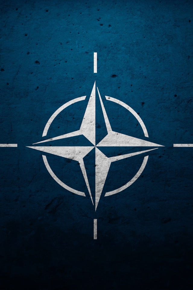 Flag of NATO wallpaper 640x960