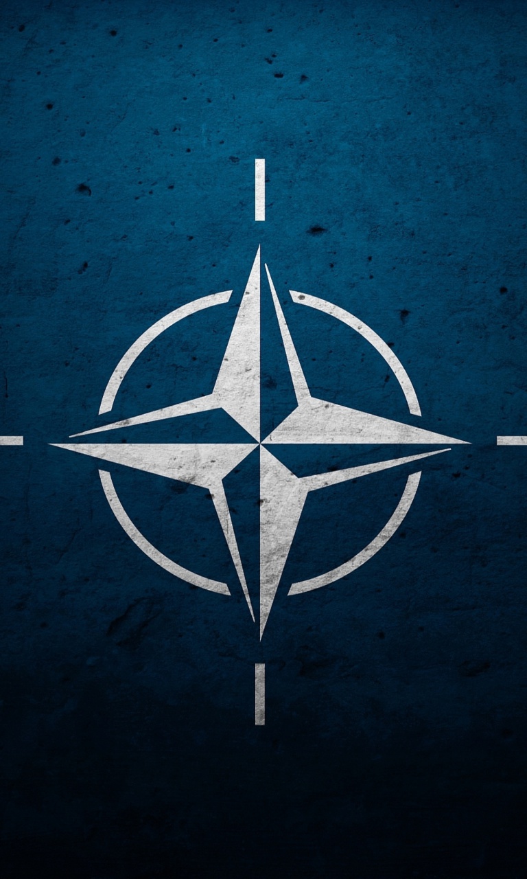 Flag of NATO wallpaper 768x1280