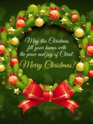 Fondo de pantalla Merry Christmas 25 December SMS Wish 132x176