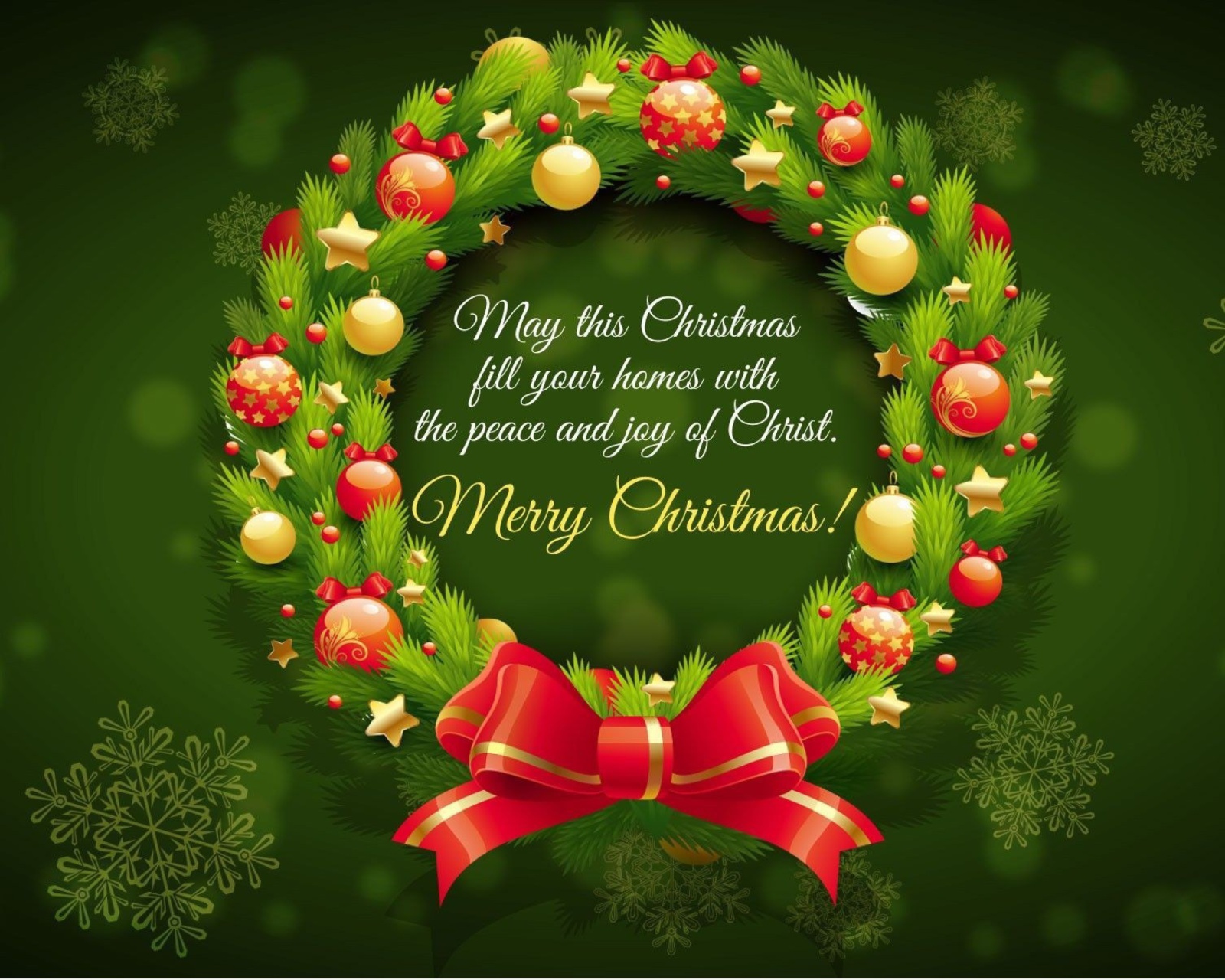 Sfondi Merry Christmas 25 December SMS Wish 1600x1280