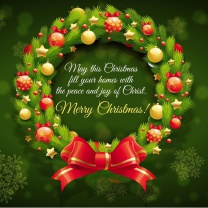 Das Merry Christmas 25 December SMS Wish Wallpaper 208x208