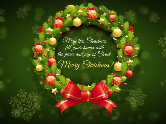 Обои Merry Christmas 25 December SMS Wish 640x480