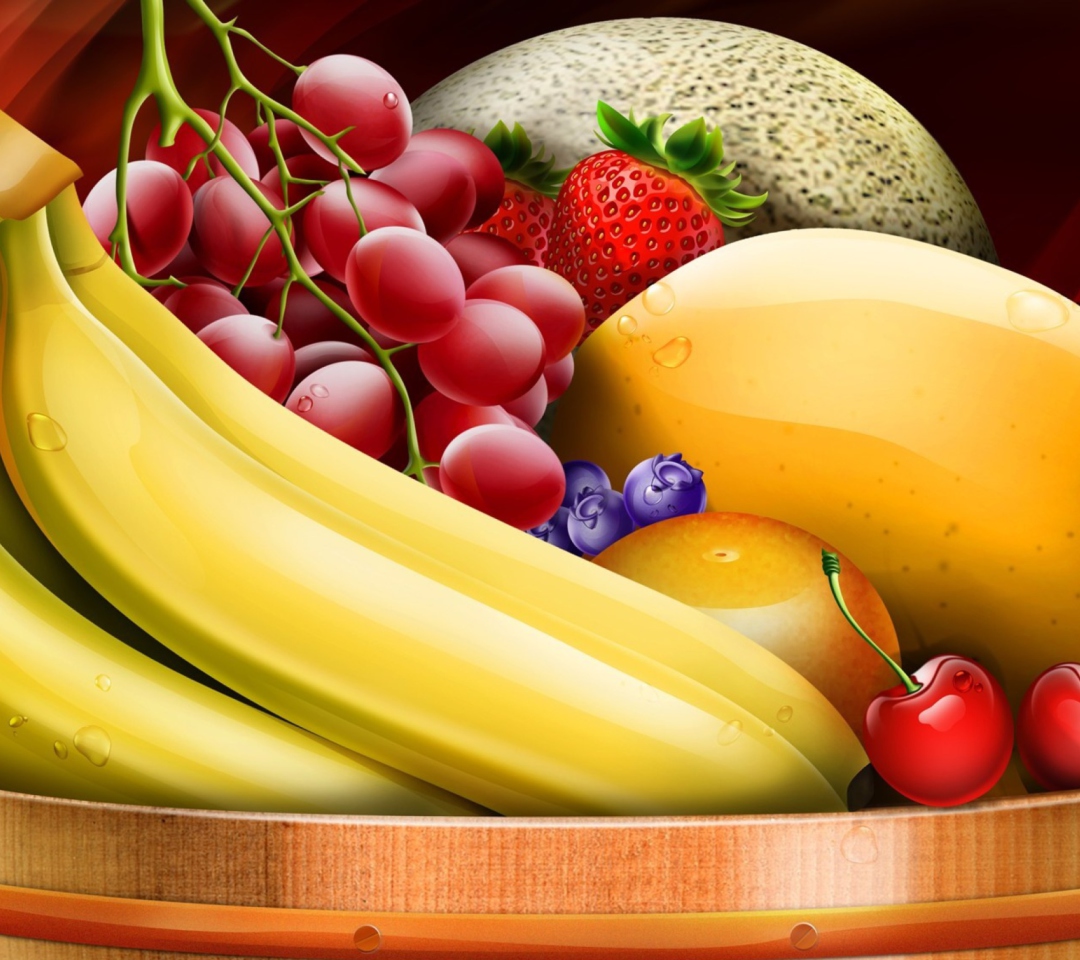 Das Fruits And Berries Wallpaper 1080x960