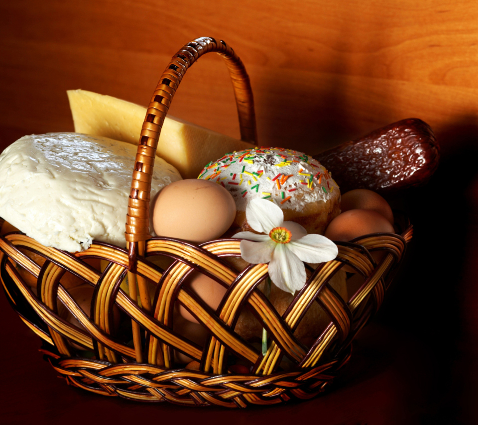 Das Easter Basket Wallpaper 960x854